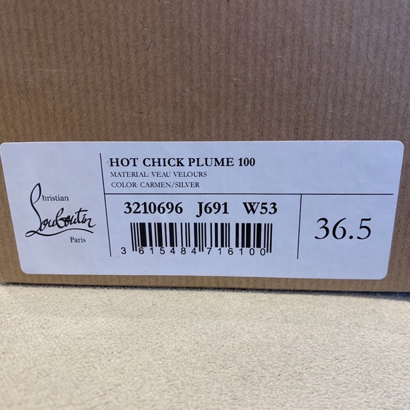 🚫SOLD🚫 Brand New Auth Christian Louboutin Hot Chick Plume Suede Pump - Picture 7 of 7